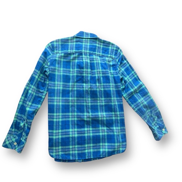 Bundle of 3 Talbots Blue Plaid Button-up Long Sleeve Cotton Shirts Women Petite - Picture 3 of 16